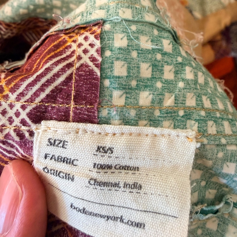 Diagonal Square Patchwork Shirt - image 5